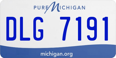 MI license plate DLG7191