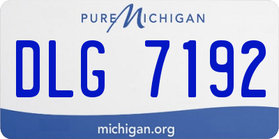 MI license plate DLG7192