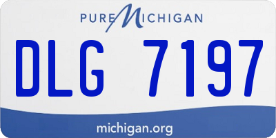 MI license plate DLG7197