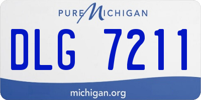 MI license plate DLG7211