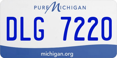 MI license plate DLG7220