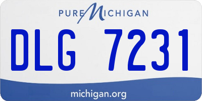 MI license plate DLG7231