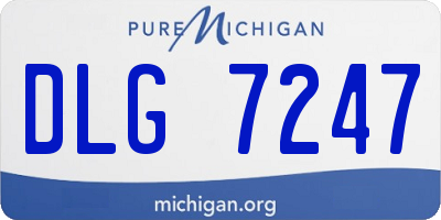 MI license plate DLG7247