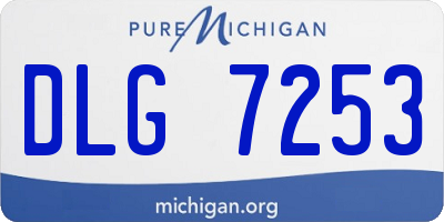 MI license plate DLG7253