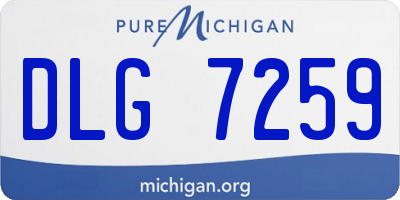 MI license plate DLG7259