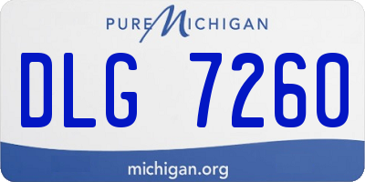 MI license plate DLG7260