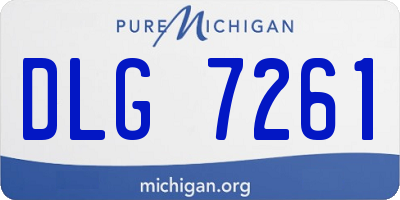 MI license plate DLG7261