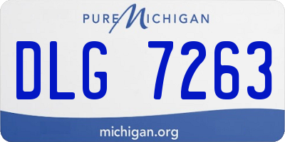 MI license plate DLG7263