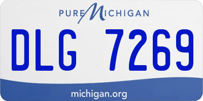 MI license plate DLG7269