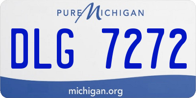 MI license plate DLG7272
