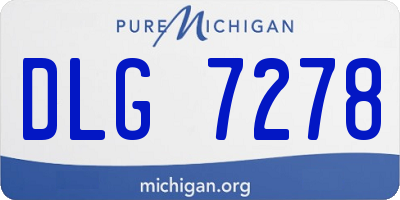 MI license plate DLG7278