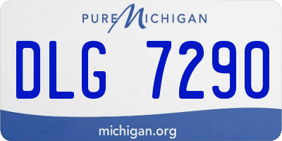 MI license plate DLG7290