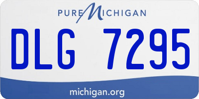 MI license plate DLG7295