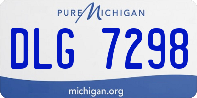 MI license plate DLG7298