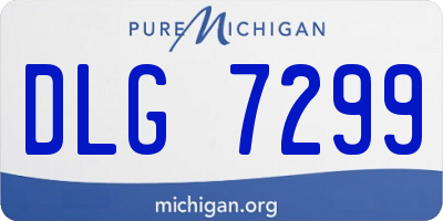 MI license plate DLG7299