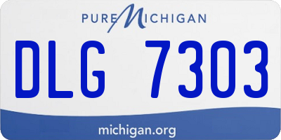 MI license plate DLG7303