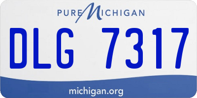 MI license plate DLG7317