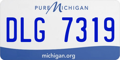 MI license plate DLG7319