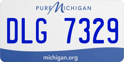 MI license plate DLG7329