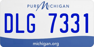 MI license plate DLG7331