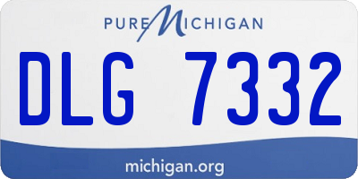 MI license plate DLG7332