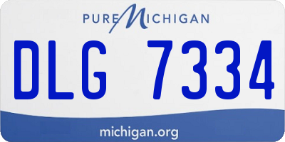 MI license plate DLG7334