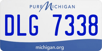 MI license plate DLG7338