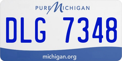 MI license plate DLG7348