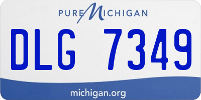 MI license plate DLG7349