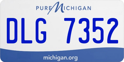 MI license plate DLG7352