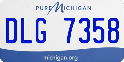 MI license plate DLG7358