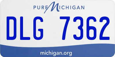 MI license plate DLG7362