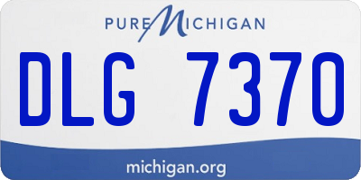 MI license plate DLG7370