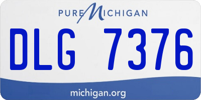 MI license plate DLG7376
