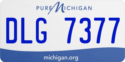 MI license plate DLG7377