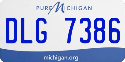 MI license plate DLG7386