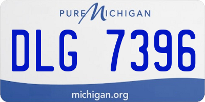 MI license plate DLG7396