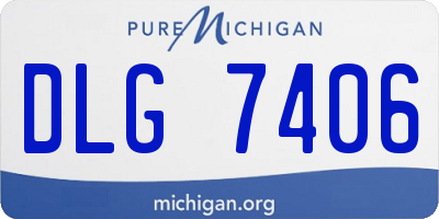MI license plate DLG7406
