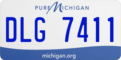 MI license plate DLG7411