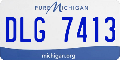 MI license plate DLG7413
