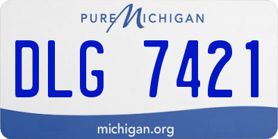 MI license plate DLG7421