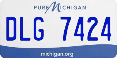 MI license plate DLG7424