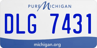 MI license plate DLG7431
