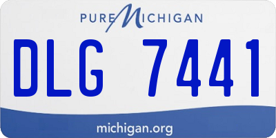 MI license plate DLG7441