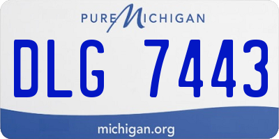 MI license plate DLG7443