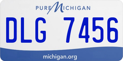 MI license plate DLG7456