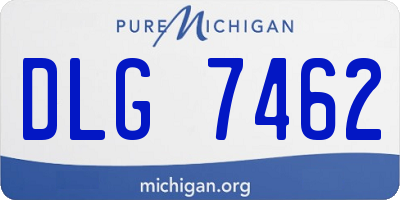 MI license plate DLG7462