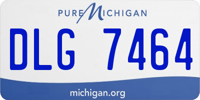 MI license plate DLG7464