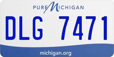 MI license plate DLG7471