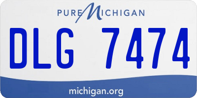 MI license plate DLG7474